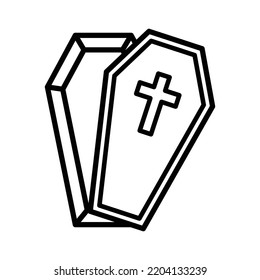 coffin icon vector design template