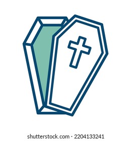 coffin icon vector design template