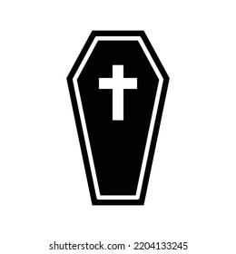 coffin icon vector design template