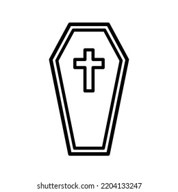 coffin icon vector design template