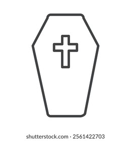 Coffin icon Vector logo set flat