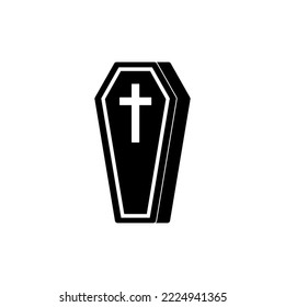 coffin icon, coffin vector sign symbol