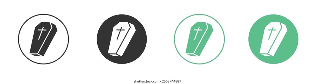 Coffin icon for your website or app. eps10