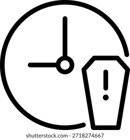 Sarglinie Symbol, Vektorgrafik