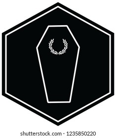coffin logo simple