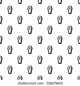 Coffin pattern. Simple illustration of coffin vector pattern for web