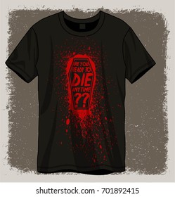 coffin print and dying quote