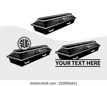 Coffin SVG Printable Vector Illustration