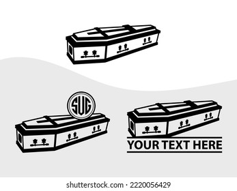 Coffin SVG Printable Vector Illustration