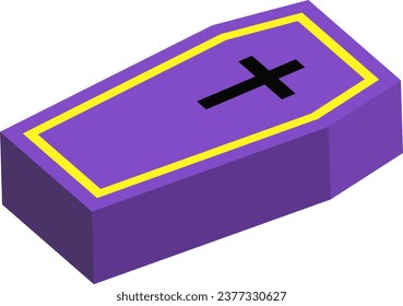 Coffin With the Symbol of the Cross