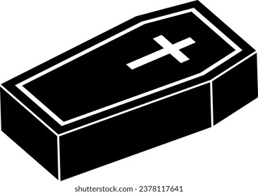 Coffin With the Symbol of the Cross