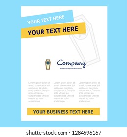 Coffin  Title Page Design for Company profile ,annual report, presentations, leaflet, Brochure Vector Background