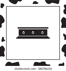 Coffin Vector Icon.
