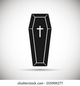 coffin vector icon for web.