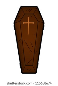 Coffin Vector Illustration
