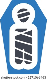 coffin Vector illustration on a transparent background. Premium quality symmbols. Glyphs vector icons for concept and graphic design.