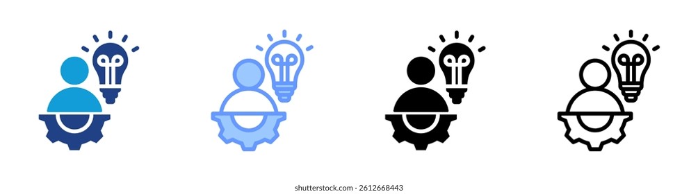 Cofounder icon set multiple style collection