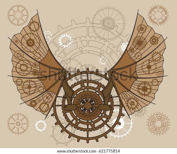 Cog Dragon Mechanical Stock Vector (Royalty Free) 621775814 | Shutterstock