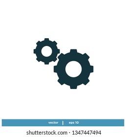 Cog Gear icon vector logo template