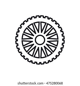cog gear machine part technology icon. Isolated and flat illustration. Vector graphic