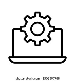 Cog Gear preference Cloud Server Setting Vector Icon