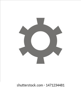 Cog, Gear, Setting  Flat Color Icon. Vector icon banner Template. Vector Icon Template background