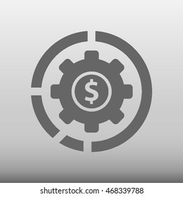 Cog Gear Vector Icon Illustration