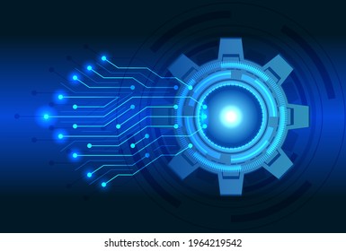 Cog and gear wheel mechanisms. Abstract technology concept.