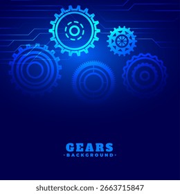 Vector de fondo de concepto de tecnología de rueda dentada y engranaje