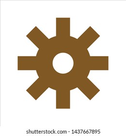 cog icon. flat illustration of cog vector icon for web. Perfect use for website, app, pattern, etc.