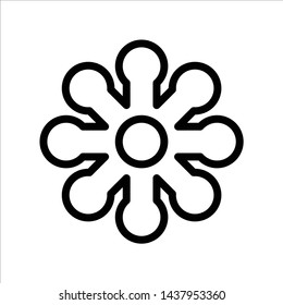 cog icon. flat illustration of cog vector icon for web. Perfect use for website, app, pattern, etc.