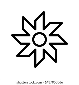 cog icon. flat illustration of cog vector icon for web. Perfect use for website, app, pattern, etc.