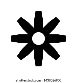cog icon. flat illustration of cog vector icon for web. Perfect use for website, app, pattern, etc.