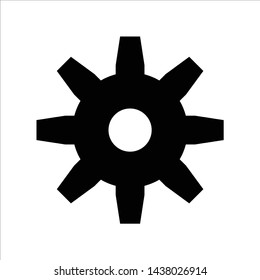 cog icon. flat illustration of cog vector icon for web. Perfect use for website, app, pattern, etc.