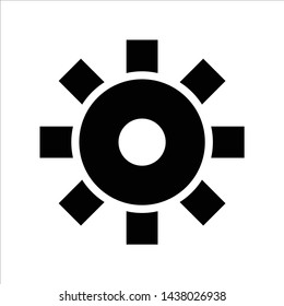 cog icon. flat illustration of cog vector icon for web. Perfect use for website, app, pattern, etc.