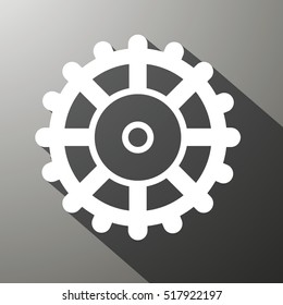 Cog Icon, Gear Illustration. Vector Technology Symbol.