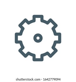 Cog Icon for Graphic Design Projects