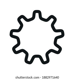 Cog icon for graphic design projects