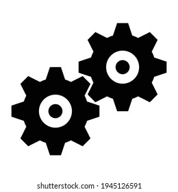 Icono de Cog para proyectos de diseño gráfico