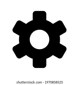 cog icon or logo isolated sign symbol vector illustration - high quality black style vector icons
