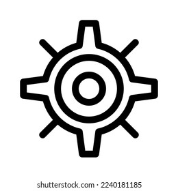 cog icon or logo isolated sign symbol vector illustration - high quality black style vector icons
