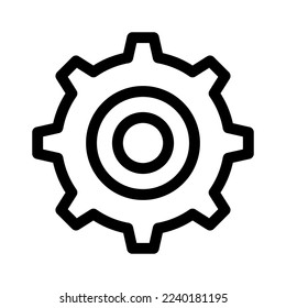 cog icon or logo isolated sign symbol vector illustration - high quality black style vector icons
