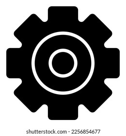 icono de cog o logotipo símbolo de signo aislado ilustración vectorial de alta calidad estilo negro iconos vectoriales