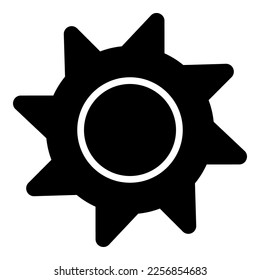 cog icon or logo isolated sign symbol vector illustration - high quality black style vector icons