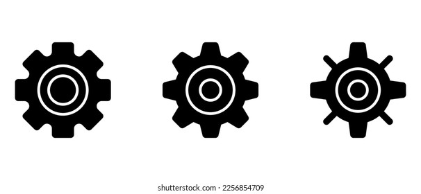 cog icon or logo isolated sign symbol vector illustration - high quality black style vector icons