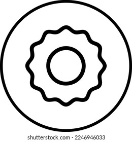 cog icon, stock vector, logo isolated on white background..eps
