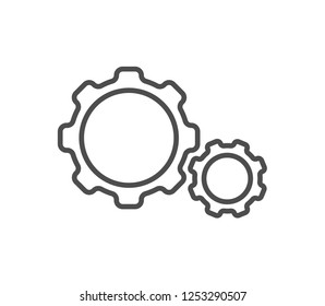 Cog icon . Vector . EPS 10