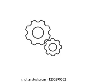 Cog icon . Vector . EPS 10