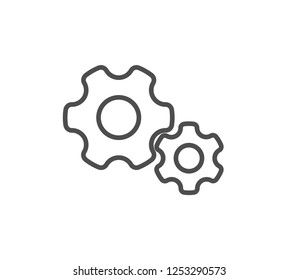 Cog icon . Vector . EPS 10