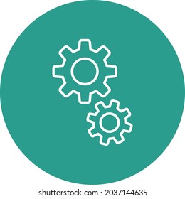 Cog icon vector image. Can also be used for web apps, mobile apps and print media.